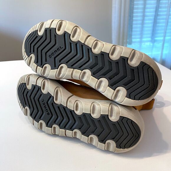 Sorel Explorer II‎ Joan Brown Leather Felt WP Winter Boots Women's Size 7 EU 38 - Picture 8 of 11